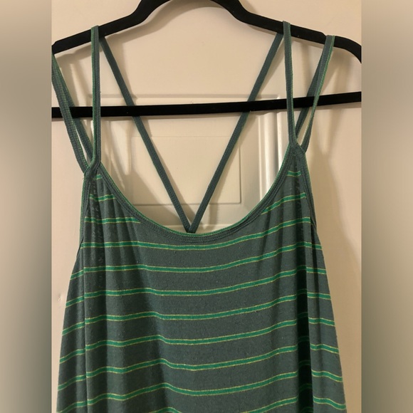 Free People Beach Lena Maxi Dress Size Medium Blue Combo - Picture 5 of 10